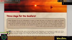 Highlight: KAHUNA READS - Three Days For the Seafarer