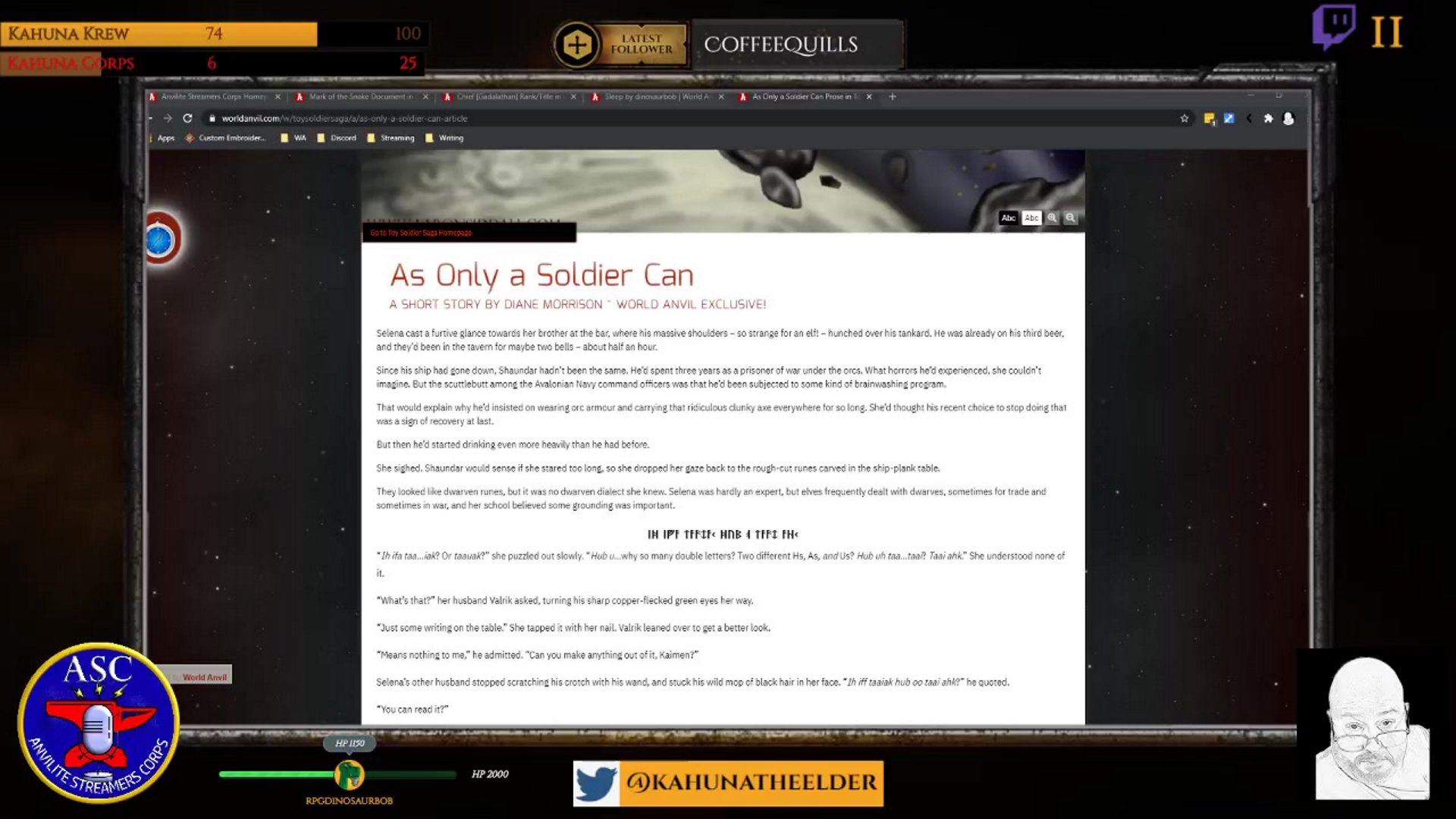 Kahuna Reads! As Only A Soldier Can