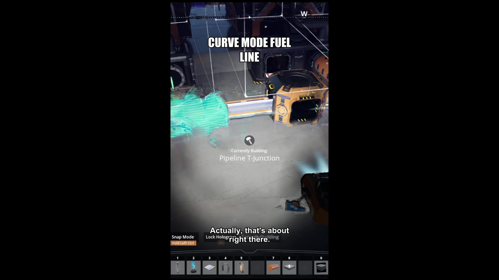 Curve mode fuel line