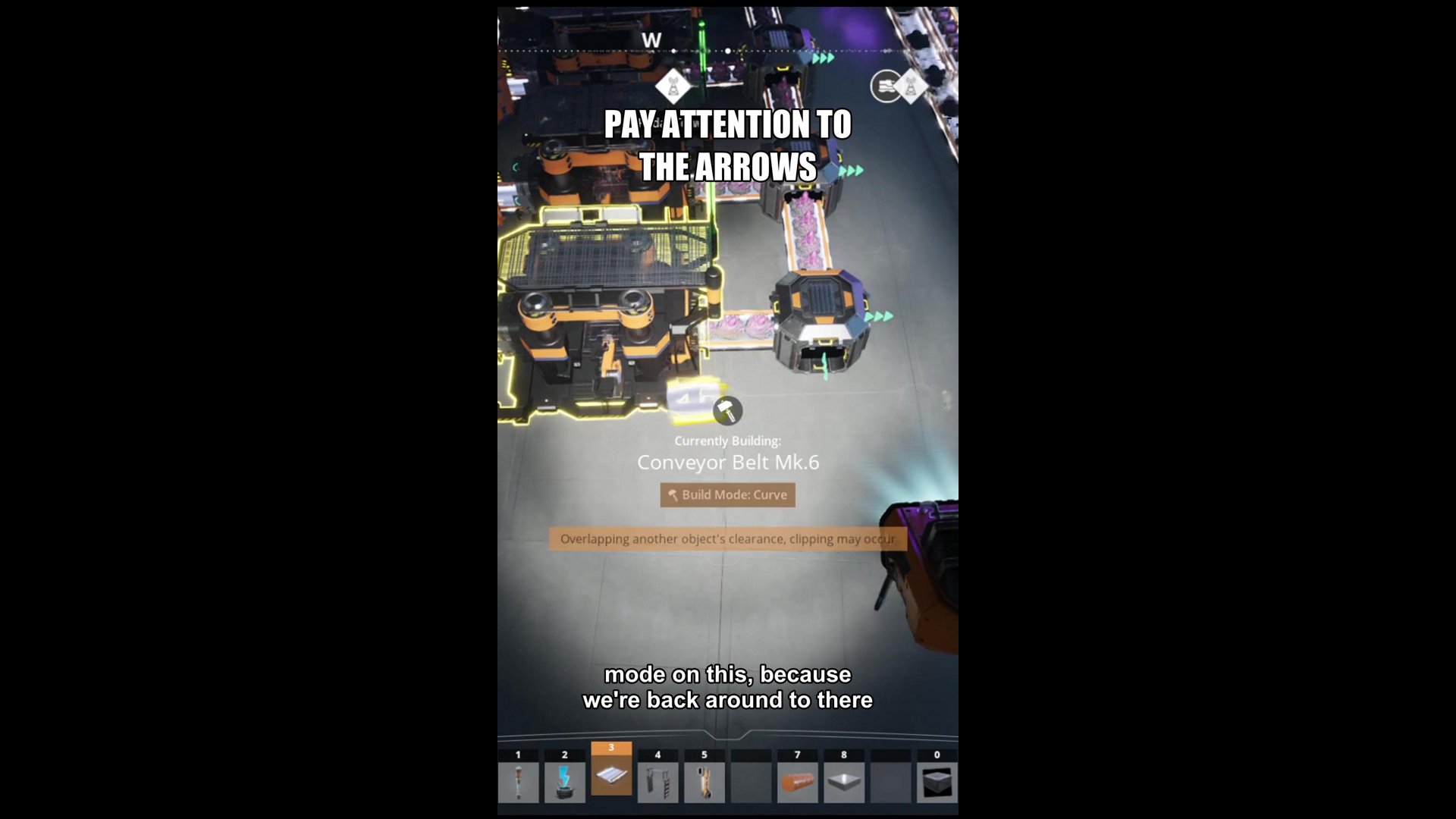 Pay attention to the arrows