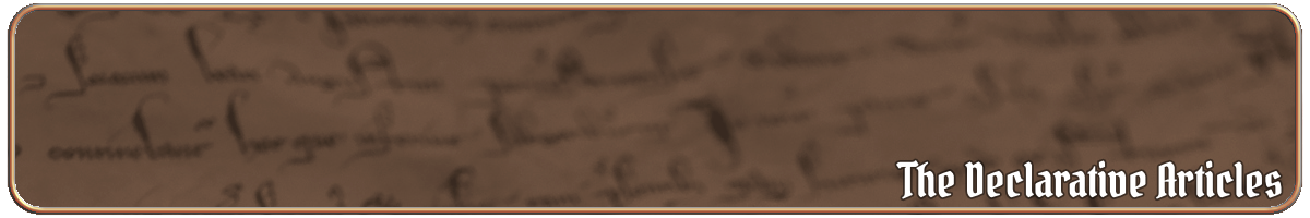 The Declarative Articles